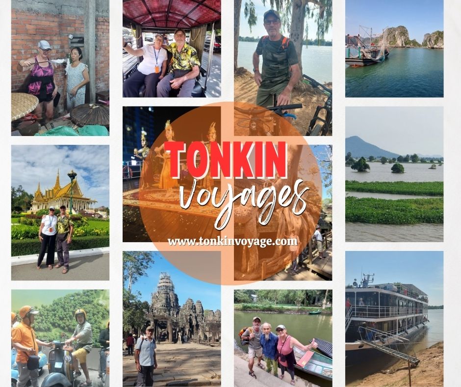 Voyage du sud au nord du Vietnam avec une partie de croisi&egrave;re au fil du M&eacute;kong au Cambodge avec l'agence locale francophone Tonkin Voygae &agrave; Hanoi Vietnam